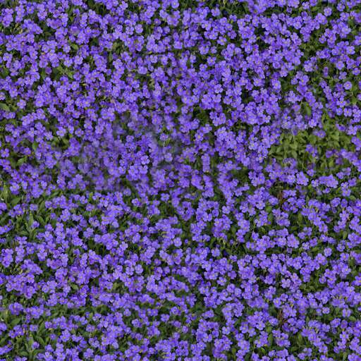 Purple flowers is a royalty-free texture in the category: seamless pot tileable pattern flower